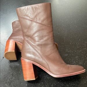 Franco Sarto Chocolate Stevie Heeled Boots